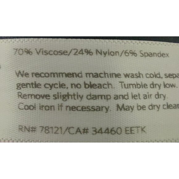 Eileen Fisher Womens Black Stretch Pants Medium - Picture 6 of 6